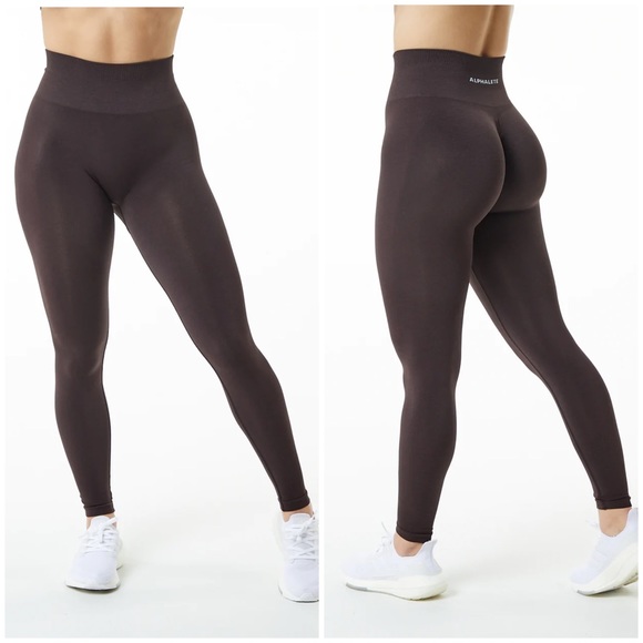 Alphalete Pants & Jumpsuits Alphalete Chocolate Amplify Leggings